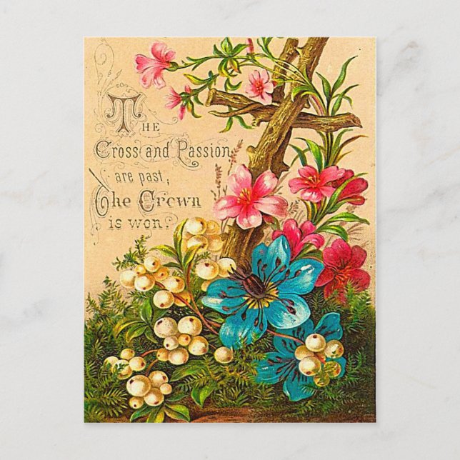 Postal La Corona está ganada. (Anverso)