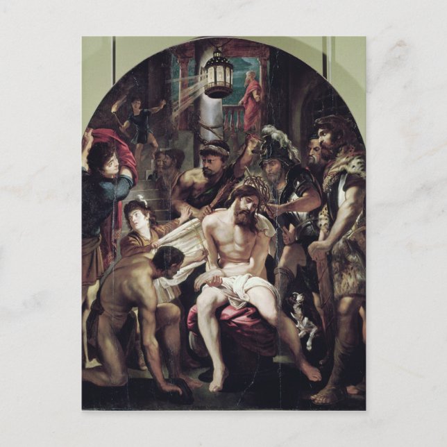 Postal La coronación con los ánimos, 1602 (Anverso)