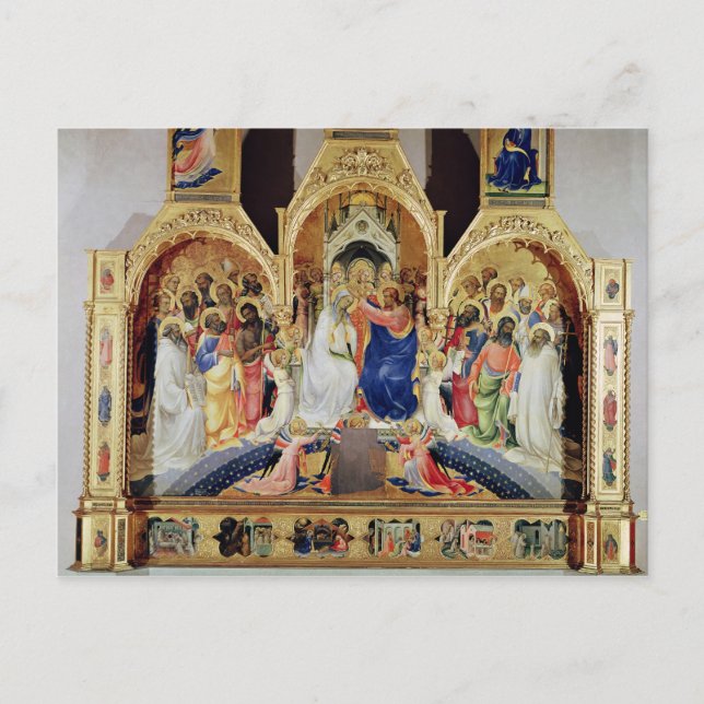 Postal La coronación de la Virgen (Anverso)