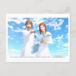 Postal La Coronación de María - Reina del Cielo y de la T