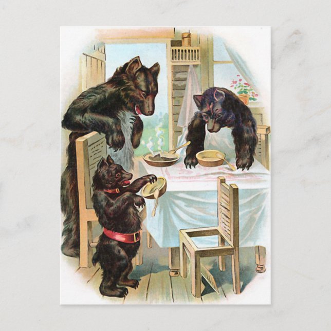 Postal La cosecha de "Los tres osos" (Anverso)