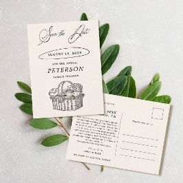 Postal La cosecha de Moda de picnic de Reunión Familiar s