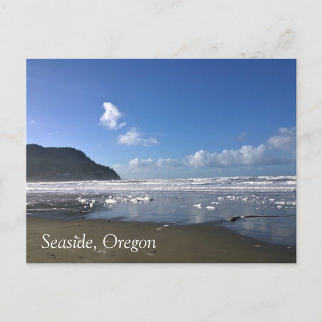 Postal La costa costera en invierno (Anverso)