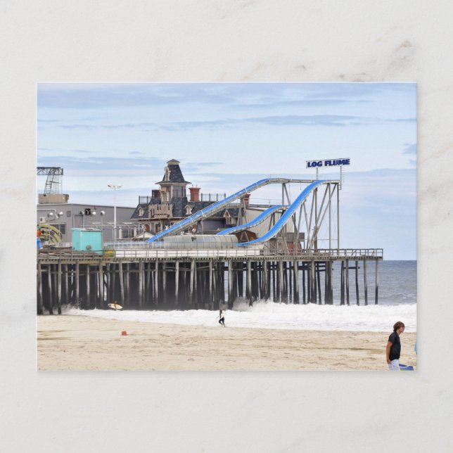 Postal La costa de Jersey en las alturas costeras (Anverso)