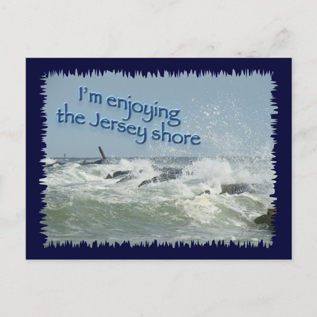 Postal La costa de Nueva Jersey (Anverso)