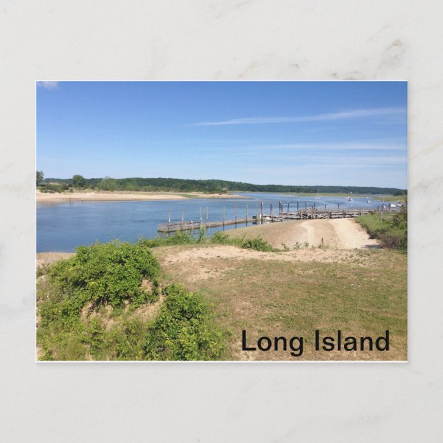 Postal La costa norte de Long Island (Anverso)