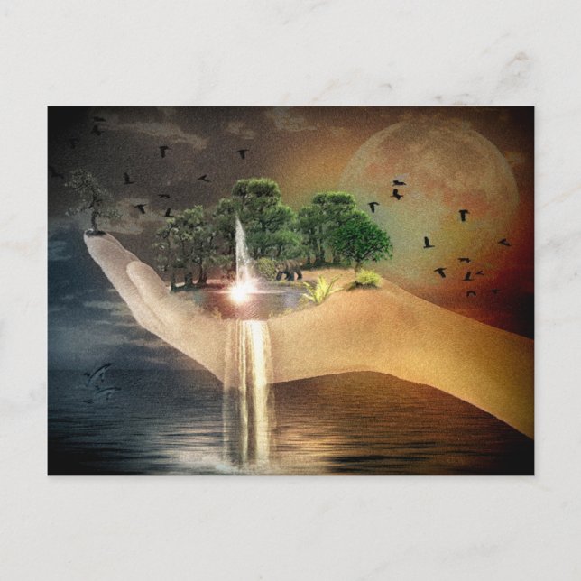 Postal La Creación (Anverso)