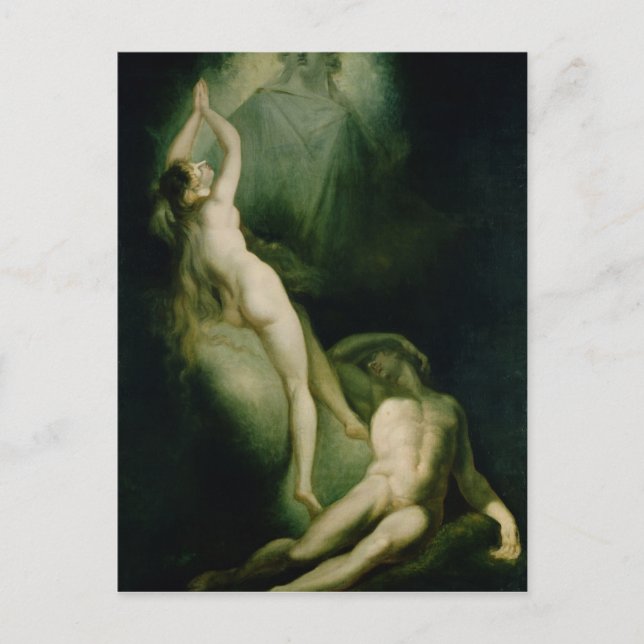 Postal La creación de Eva, 1791-93 (Anverso)