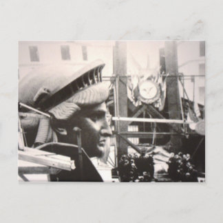 Postal La creación de la Dama de la Libertad en París