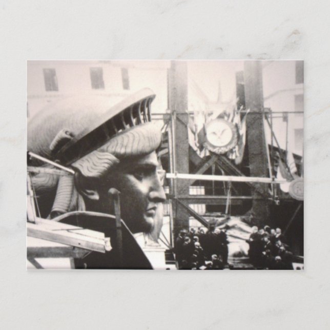 Postal La creación de la Dama de la Libertad en París (Anverso)