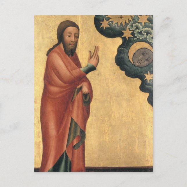 Postal La Creación del Sol, Luna y estrellas (Anverso)