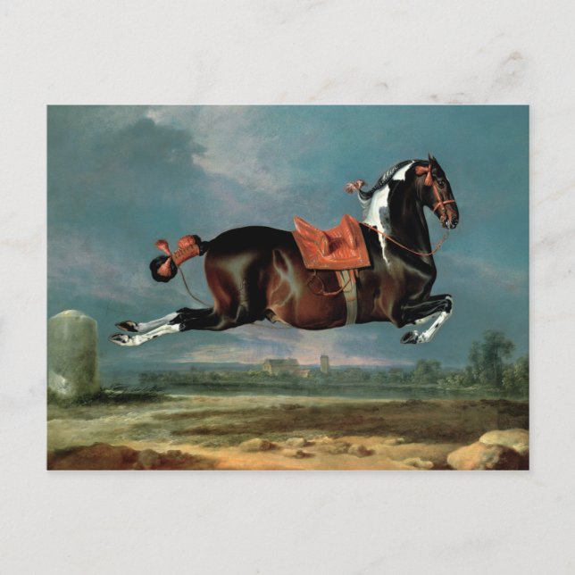 Postal La cría del caballo de oro 'Cehero' (Anverso)