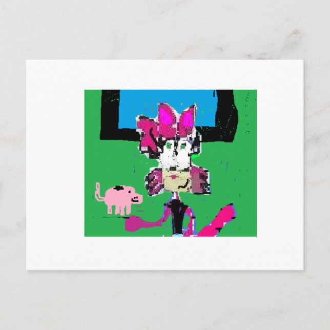 Postal LA Critter Cici el gato enriquece la idea (Anverso)