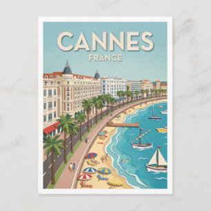 Postal La Croisette Cannes Francia