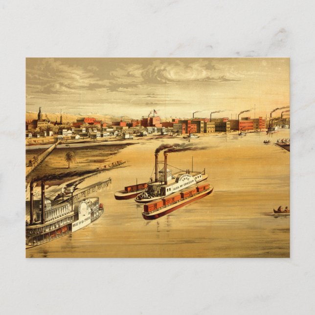 Postal La Crosse, Wisconsin (1873) (Anverso)