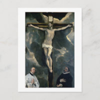 La crucifixión con dos donantes, c.1580 (petróleo 