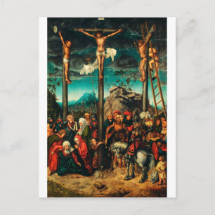 Postal La Crucifixión por Lucas Cranach el Viejo