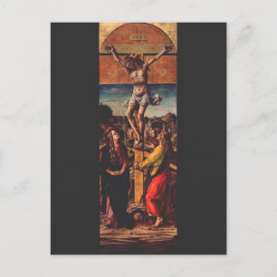 Postal La Crucifixión según Carlo Crivelli Arte Sagrado