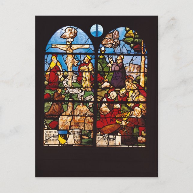 Postal La crucifixión y el monte de las aceitunas, 1533 (Anverso)