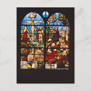 Postal La crucifixión y el monte de las aceitunas, 1533