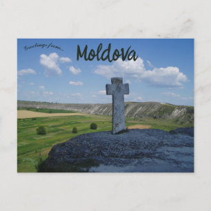 Postal La Cruz de Orheiul Vechi Moldavia