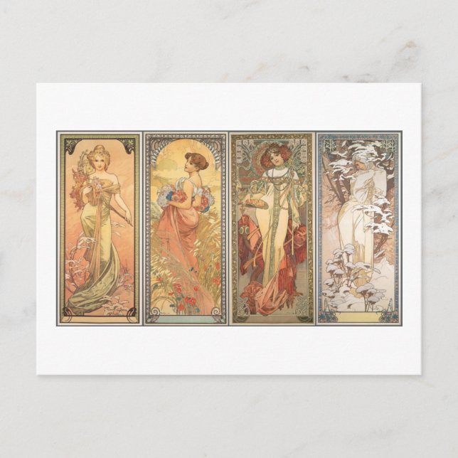 Postal La cuarta temporada de 1900 (Anverso)