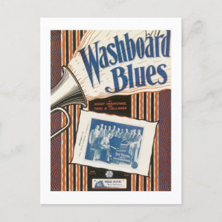 Postal La cubierta del libro de songbook "The Washboard B