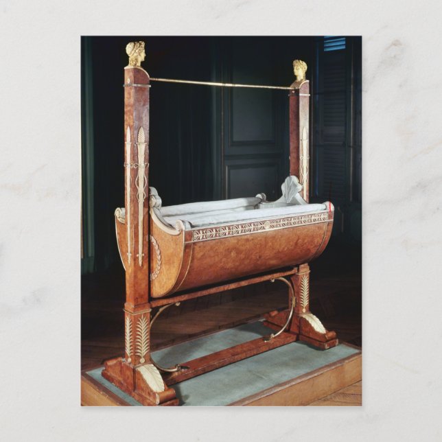 Postal La cuna del rey de Roma de Saint-Cloud (Anverso)