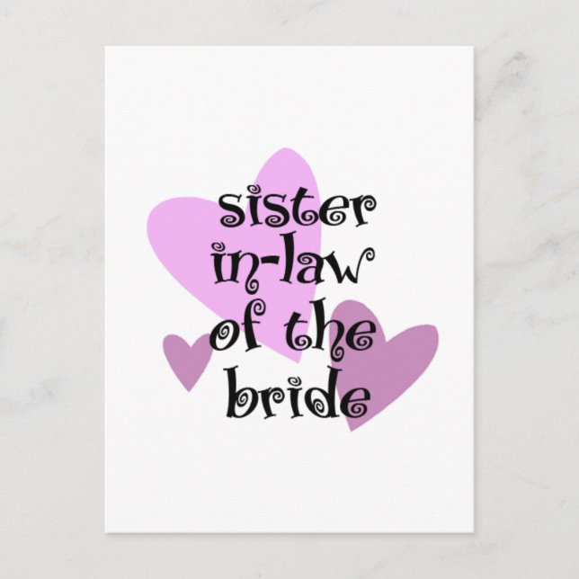 Postal La cuñada de la novia (Anverso)