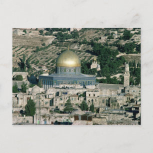 Postal La Cúpula de la Roca, construida AD 692