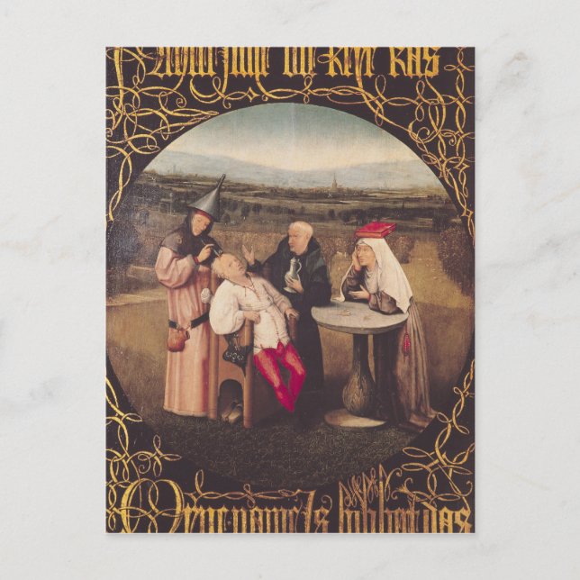 Postal La cura de la locura (Anverso)