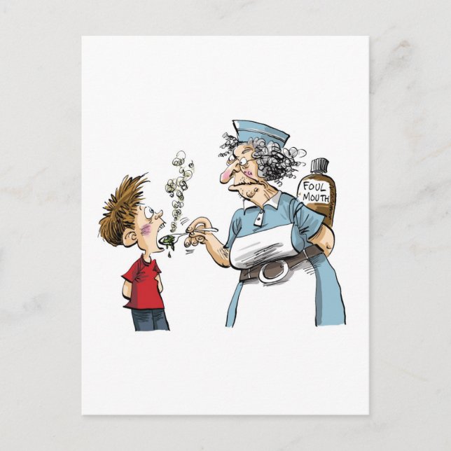 Postal ¡La cura de la maldición! (Anverso)