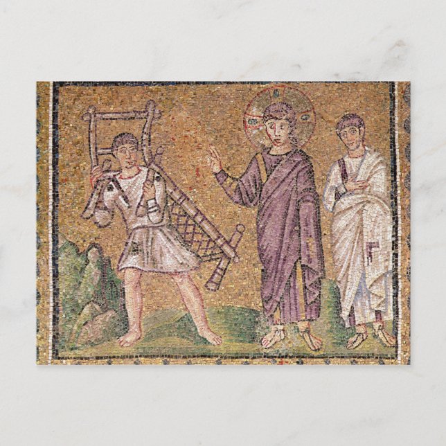 Postal La curación del paralítico de Capernaumx (Anverso)