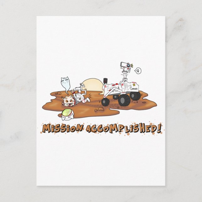 Postal La curiosidad mató al gato (Anverso)