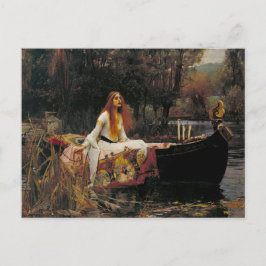 Postal La Dama de Shalott 1888 John William Waterhouse