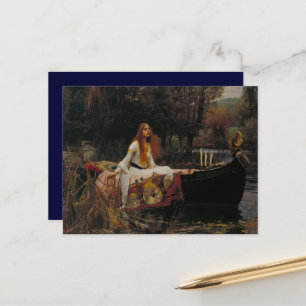 Postal La Dama de Shalott: Una historia de fantasmas célt