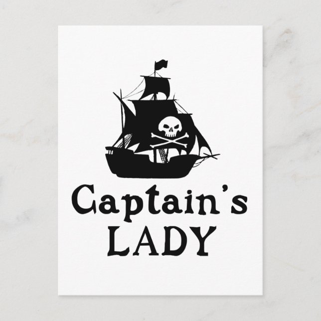 Postal La dama del capitán (Anverso)