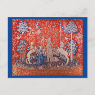 Postal La Dama y el Unicornio / Sabor
