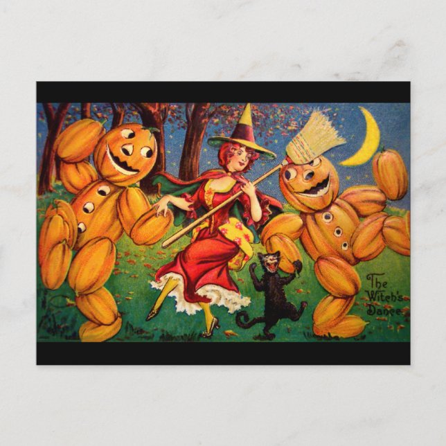 Postal La danza de la bruja (Anverso)
