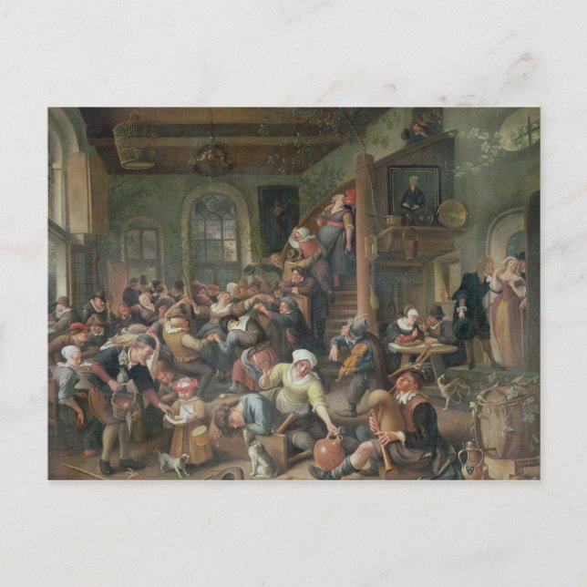 Postal La danza del huevo (Anverso)