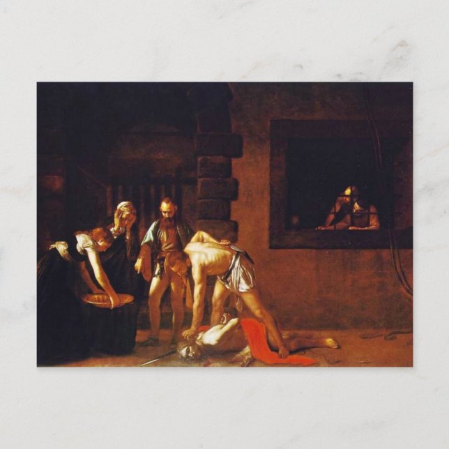 Postal La Decapitación De Juan Bautista Para El Oratorio (Anverso)