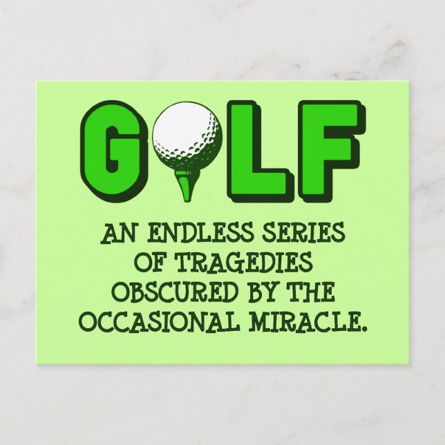 POSTAL LA DEFINICIÓN DEL GOLF (Anverso)