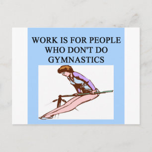 Postal la delicia del gimnista