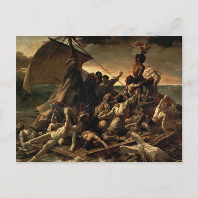 Postal La derecha de la Medusa - Théodore Géricault (Anverso)