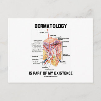 Postal La Dermatología Es Parte De Mi Existencia (Capas D