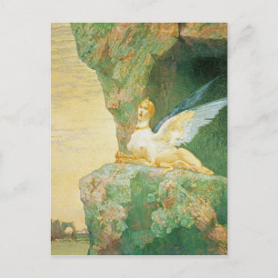 Postal La desesperación de la esfinge, 1890