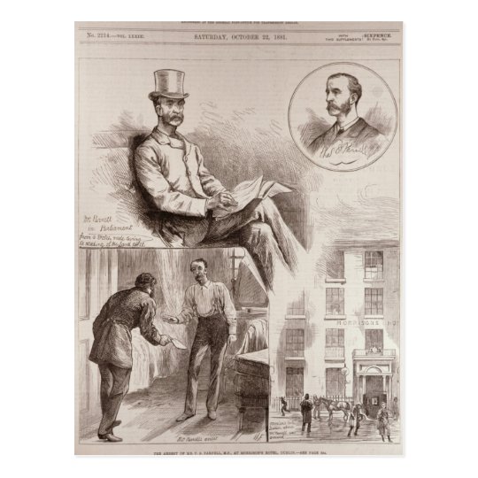 Postal La detención de Sr. C.S. Parnell, P.M.