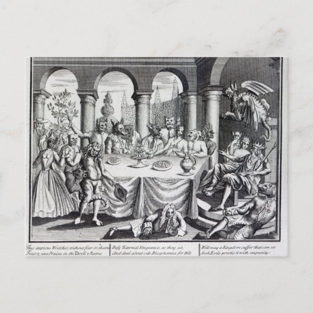 Postal La diabólica mascarada (Anverso)