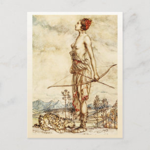 Postal La diana de la cazadora