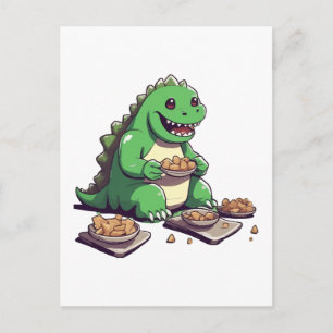 Postal La dieta de los dinosaurios mañana